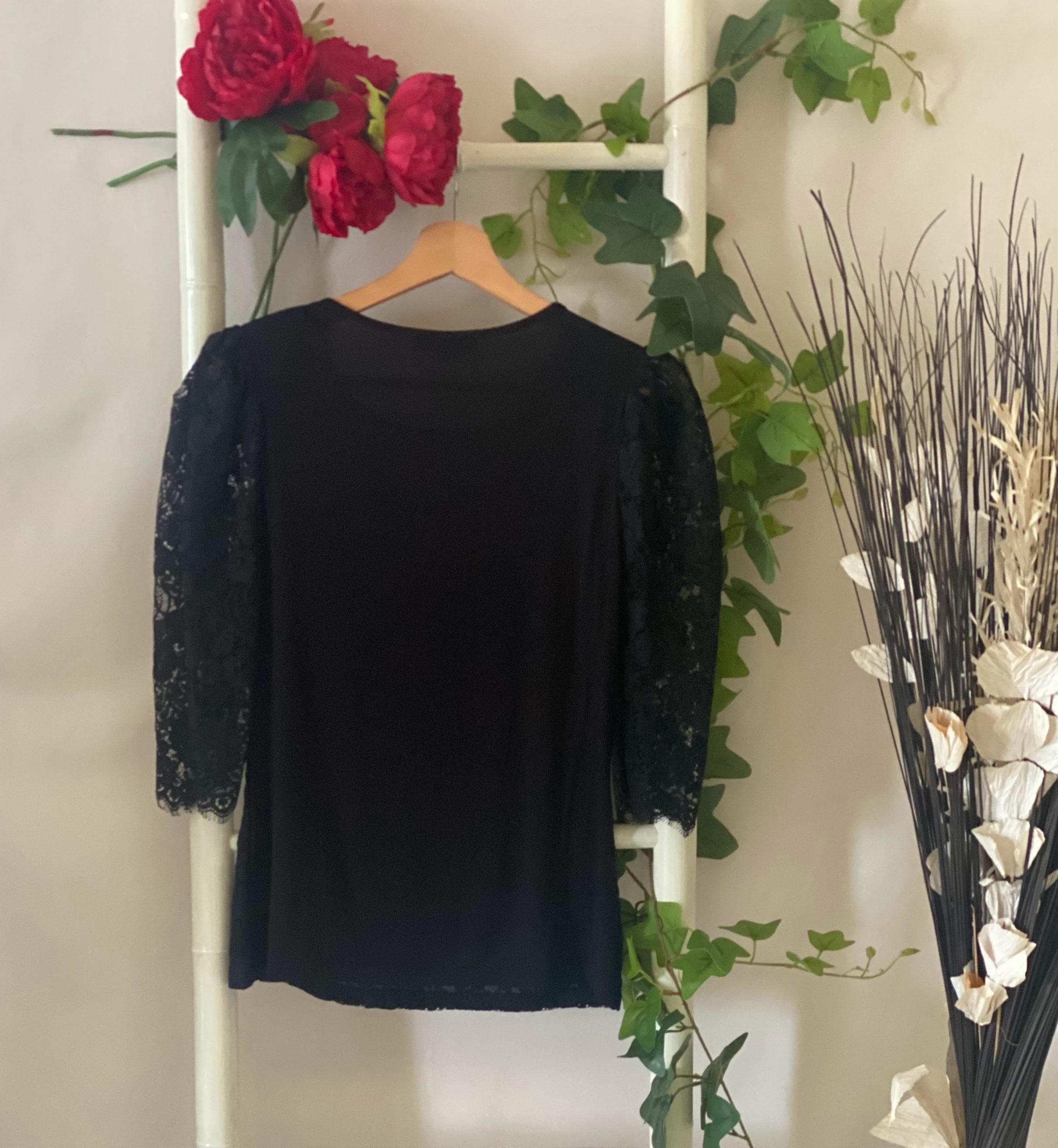 Pull dentelle noir Morgan, Taille 38/40 – Image 2