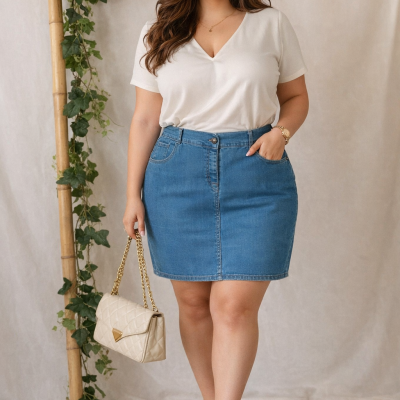 Jupe en jean Taille 46