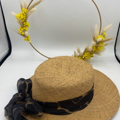 Chapeau effet paille Taille 58