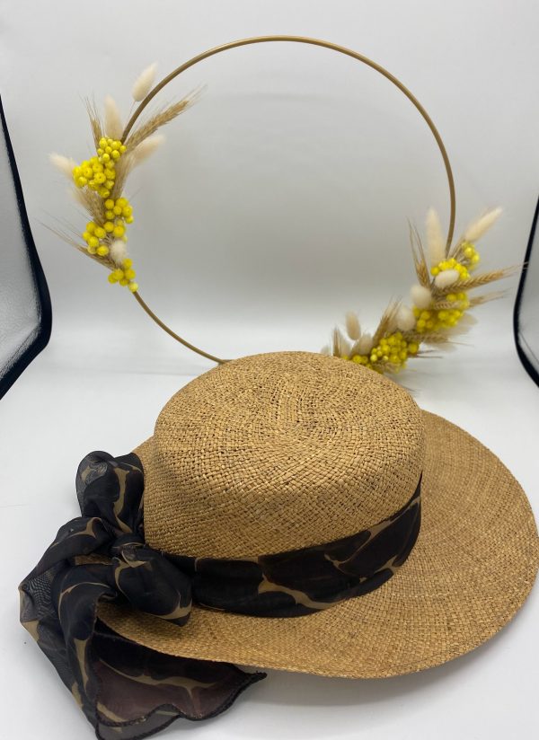 Chapeau effet paille Taille 58