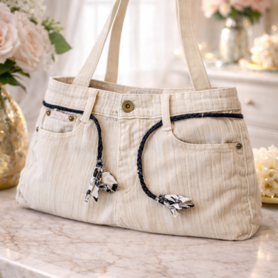 Sac à main en jean original