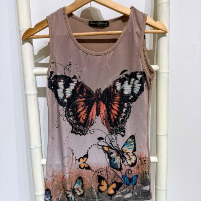 Débardeur papillons Taille 38/40