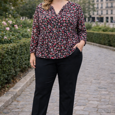 Blouse fleurie Taille 44